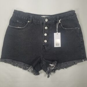SWS Denim Co Denim Shorts 9/28 High Rise Exposed Button Fly
